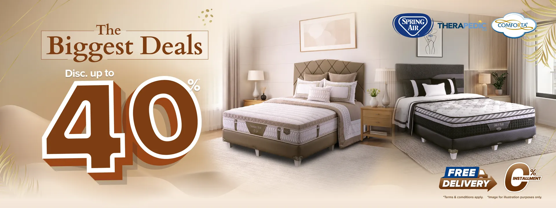 Sleep Center — The Biggest Deals, diskon hingga 40%